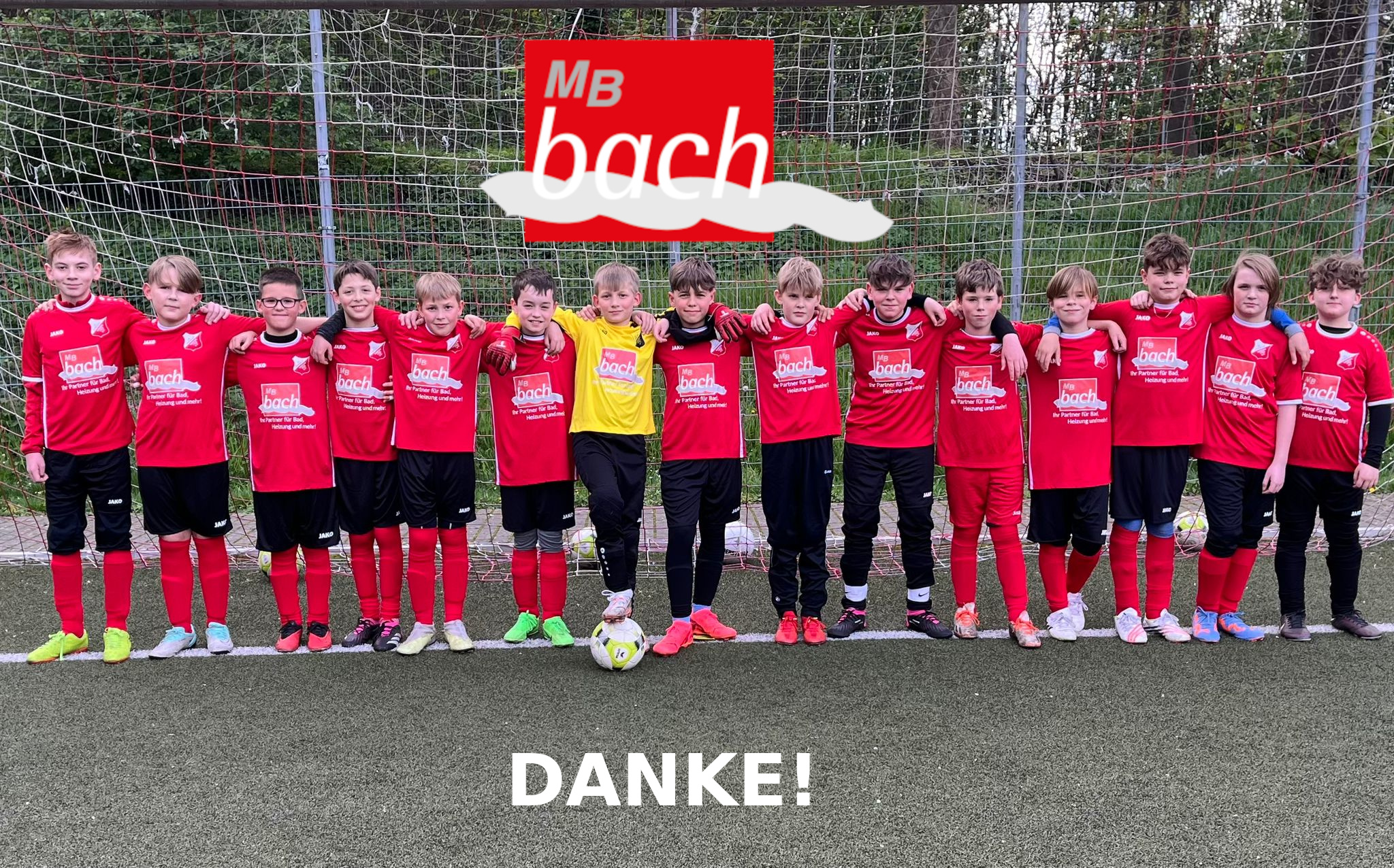 Neuer Trikotsponsor für unsere D4 / M.Bach GmbH unterstützt unsere Eintracht