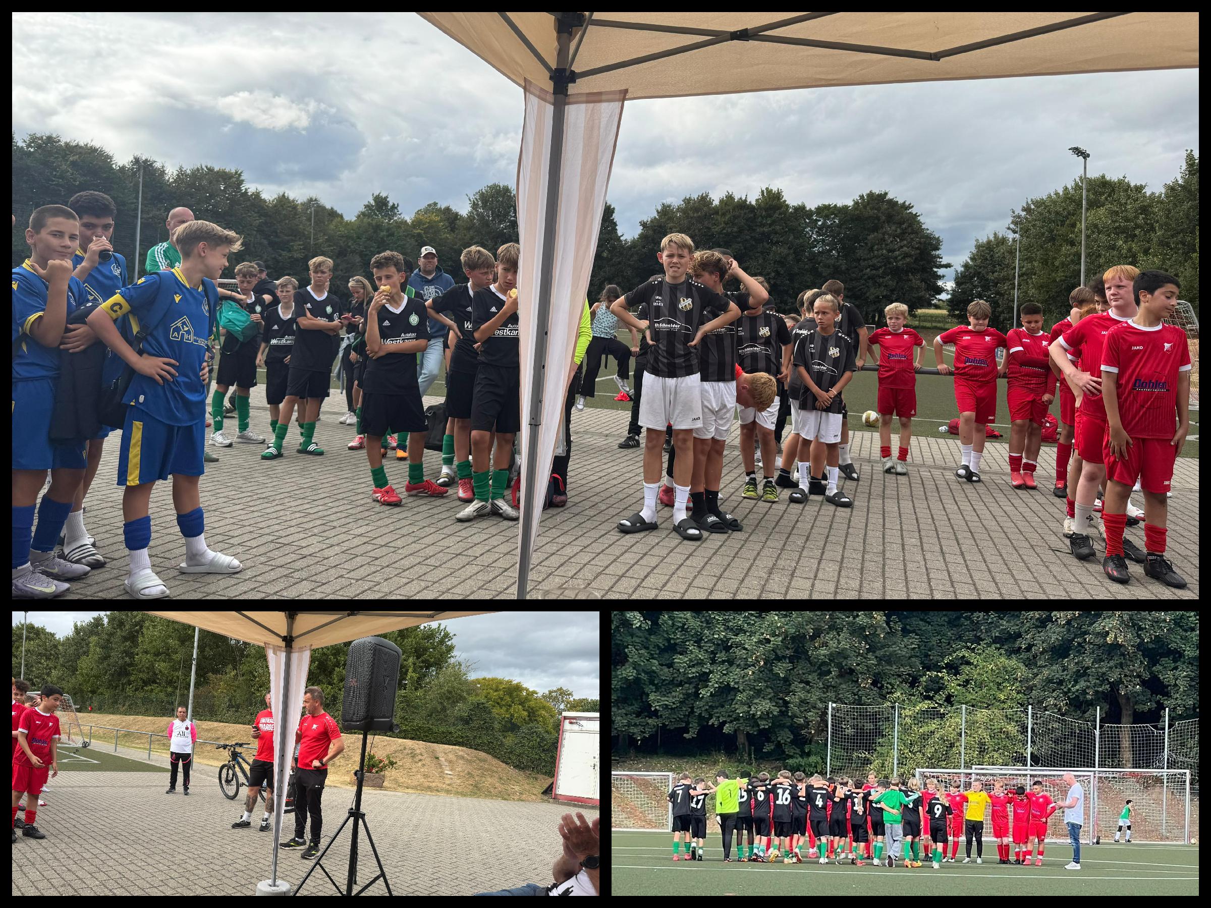 U13-1 beim Leistungsvergleich in Warden