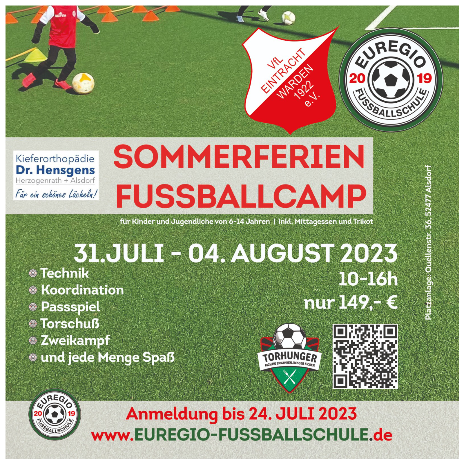 Sommerferien Fussballcamp 2023