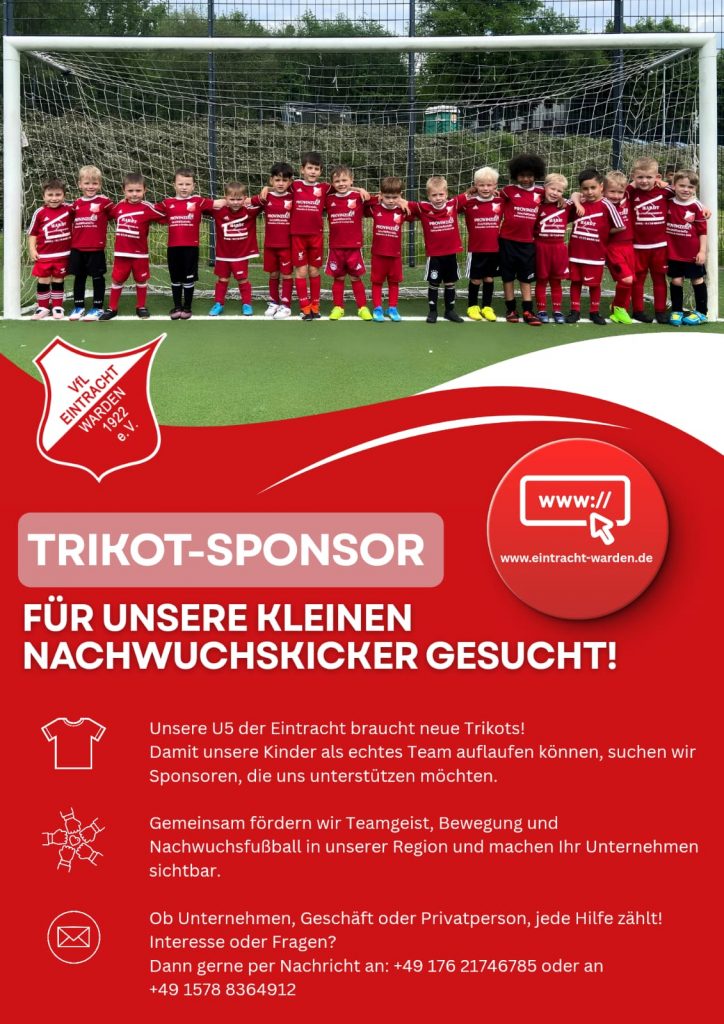 Jetzt Trikotsponsor werden!